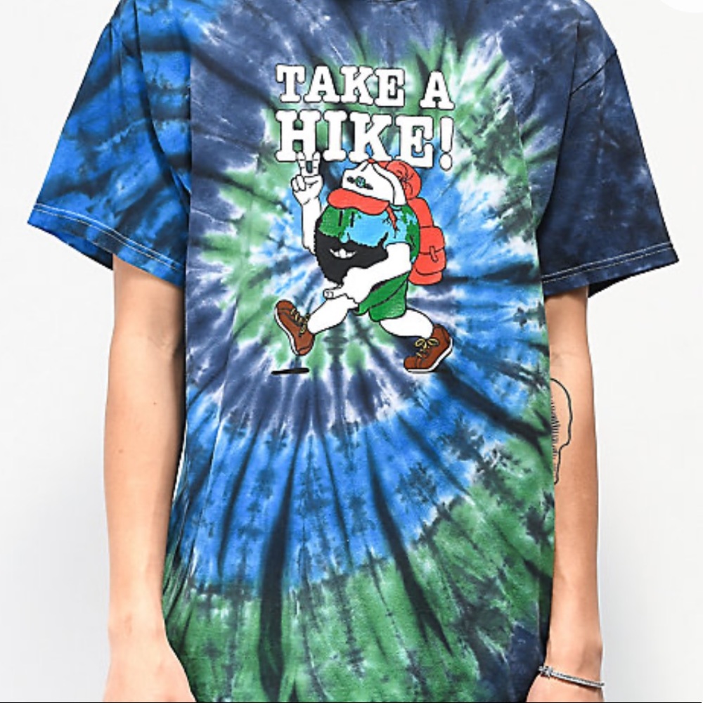 Bored Teenager “Take A Hike!” Tie Dye T-shirt